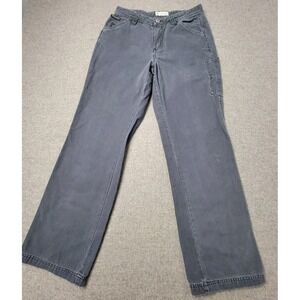 Columbia Sportswear Womens Pants 6 Short Gray Carpenter Wide Leg Cotton Casual